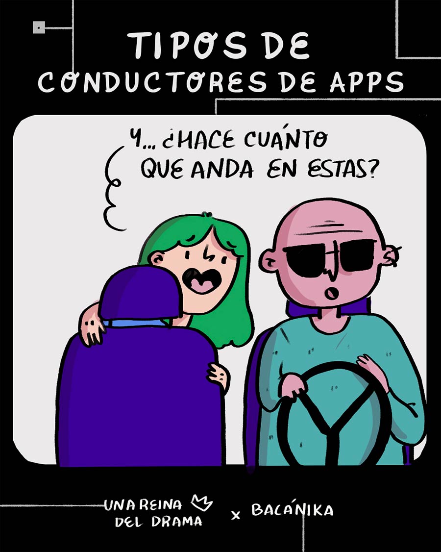 Tipos de conductores de apps