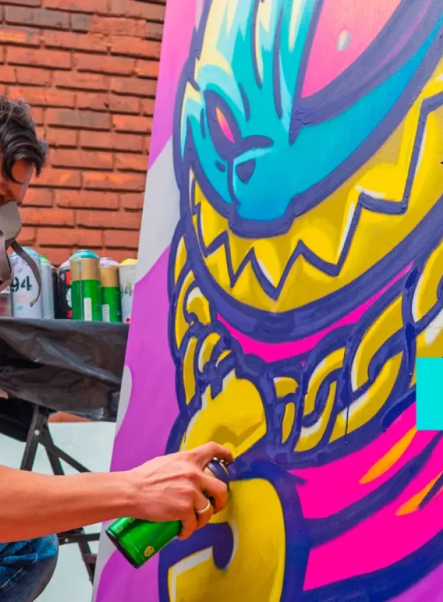 Hell Saint Cat grafiti 