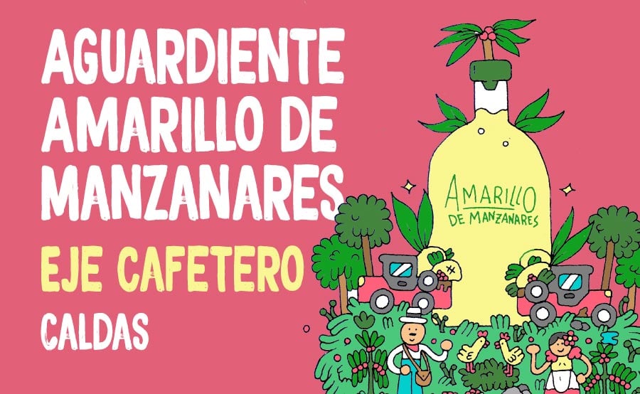 Mapa de aguardientes colombianos