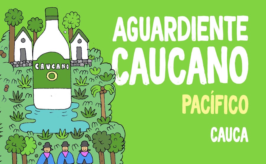 Mapa de aguardientes colombianos