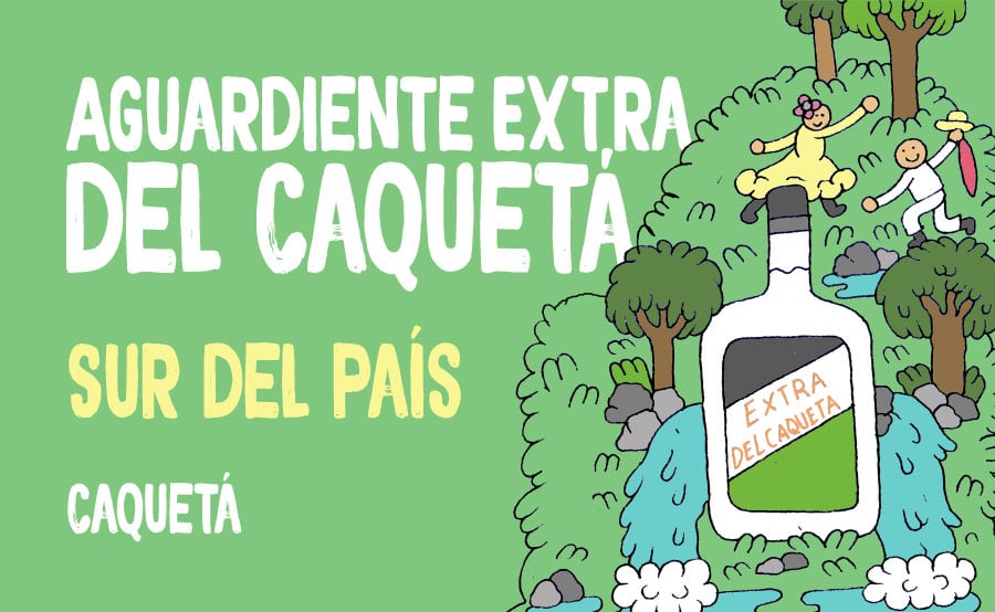Mapa de aguardientes colombianos