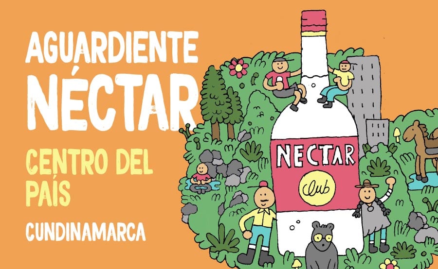 Mapa de aguardientes colombianos
