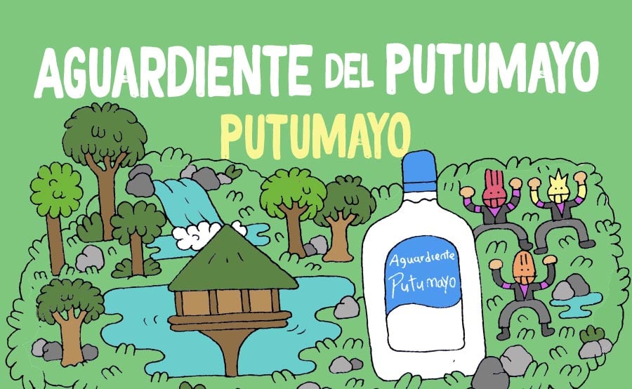 Mapa de aguardientes colombianos