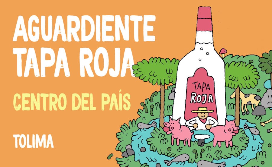 Mapa de aguardientes colombianos