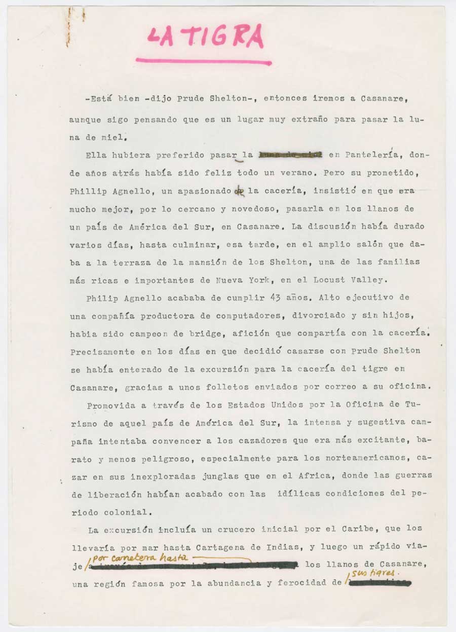 Cuento Inedito 20 documentos que encontramos esculcando el archivo de García Márquez