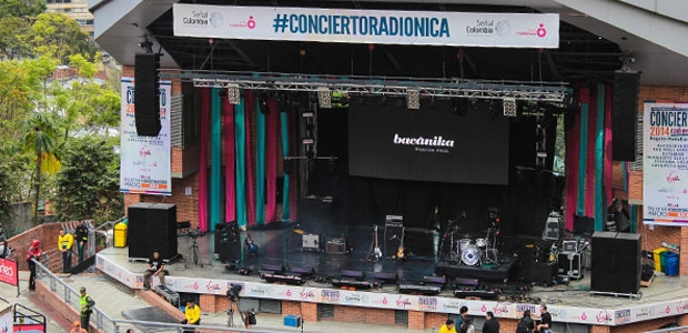 El concierto Radiónica en Bogotá