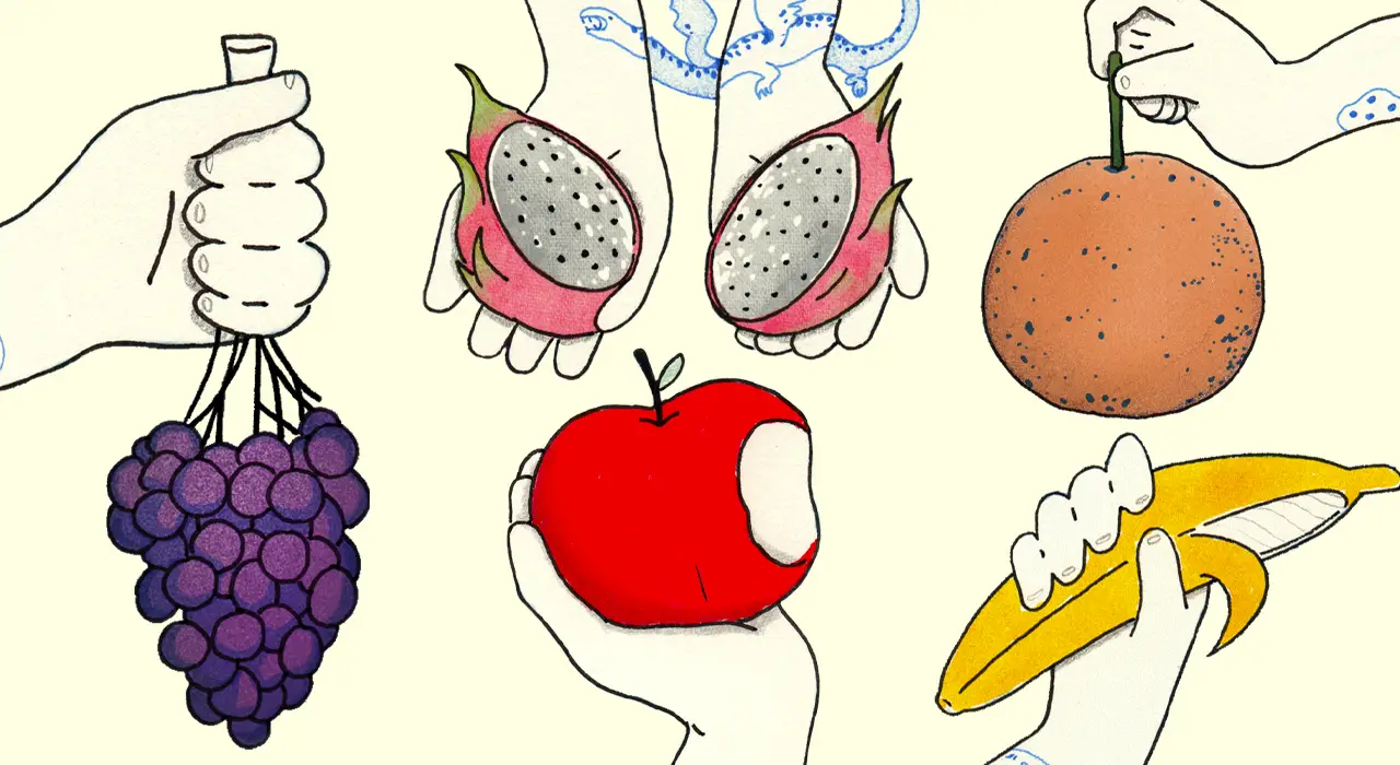 Frutas hermosamente diseñadas