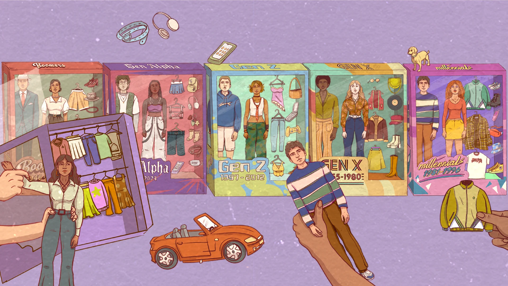 moda por generaciones