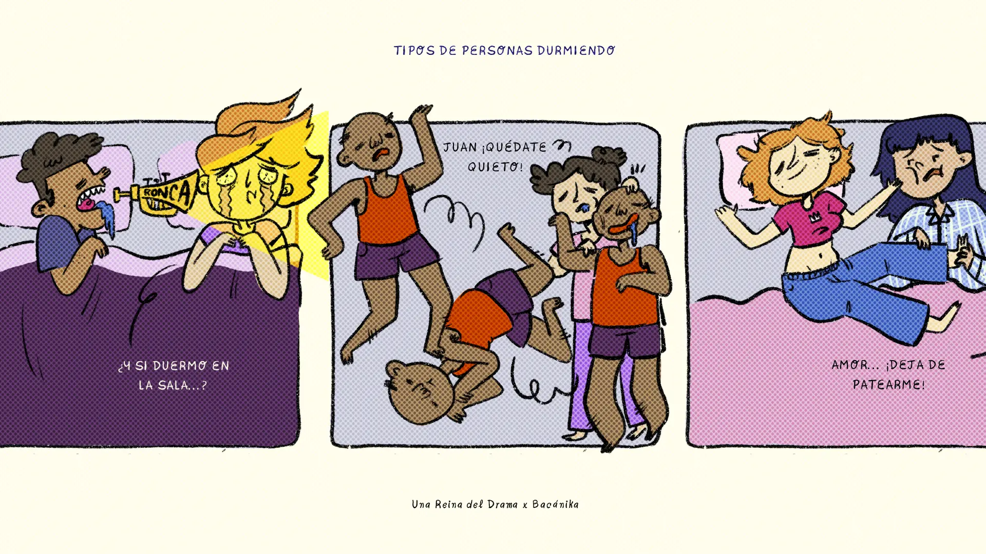 Tipos de personas al dormir