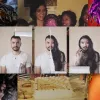 Artista queer latinoamericano en su estudio de arte contemporáneo