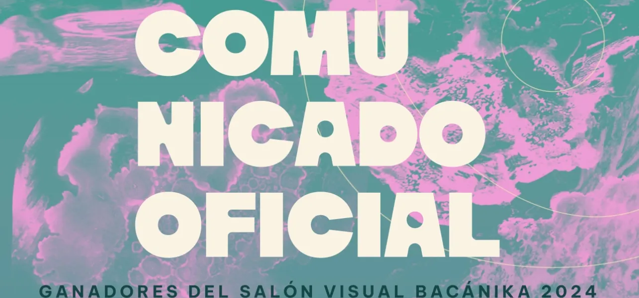 Comunicado oficial Ganadores del Salón Visual Bacánika 2024