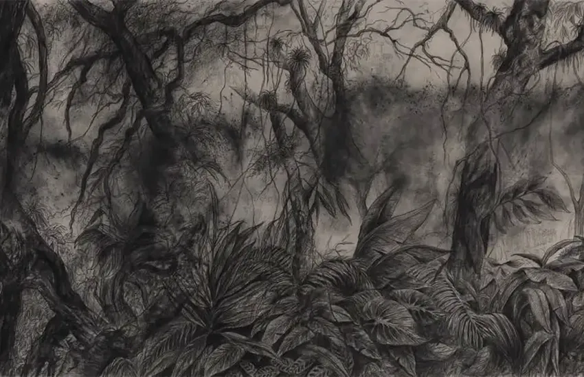 Dibujar con las cenizas: siete artistas colombianos que trabajan el carbón